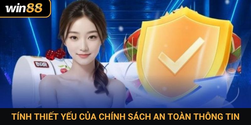 Tính thiết yếu của chính sách an toàn thông tin